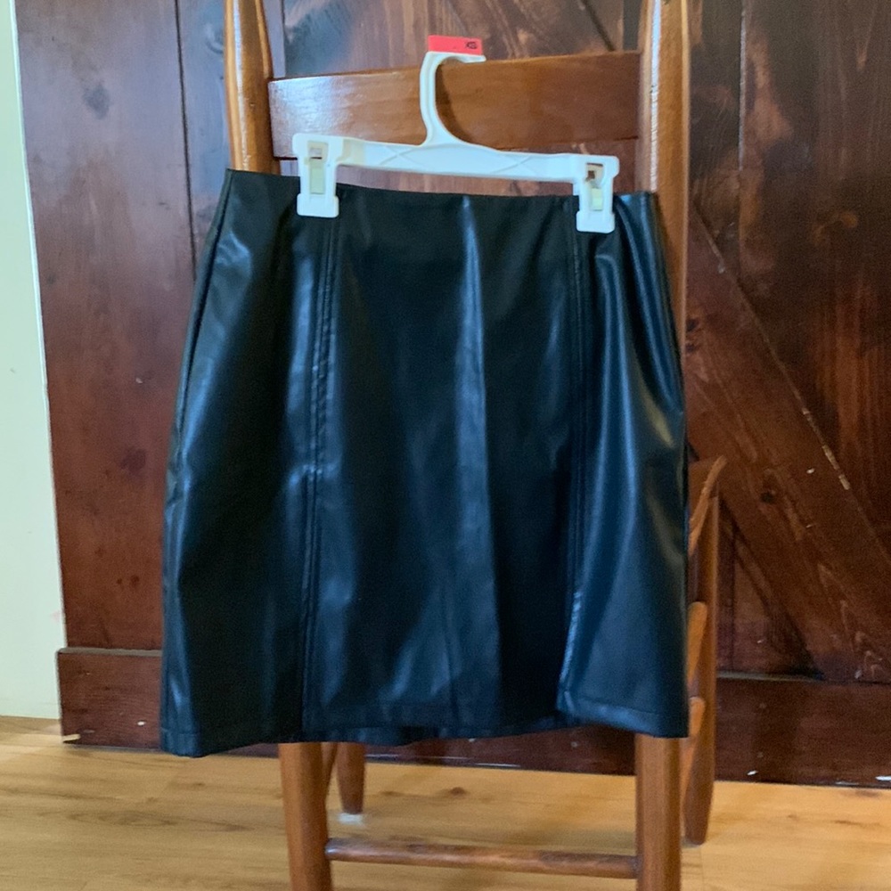 Faux leather skirt. New with tags